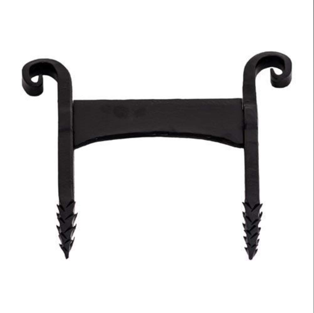 Boot scraper with spikes for easy installation on lawn or gravel walkway